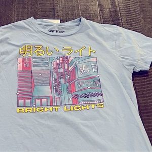 Vintage light blue multi-colored Hot Topic super soft cotton T shirt Men’s Small